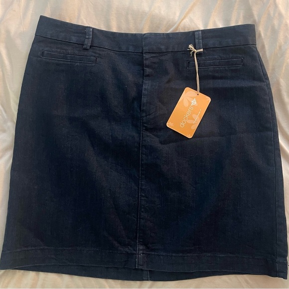 Women’s Navy chino skirt - Dockers - Picture 1 of 2